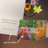 Red maple leaves karte