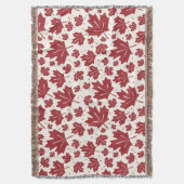 Red Maple Leaves Pattern Decke (Vorderseite Vertikal)