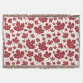 Red Maple Leaves Pattern Decke (Vorderseite)