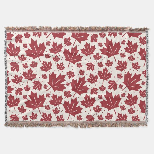 Red Maple Leaves Pattern Decke (Vorderseite)