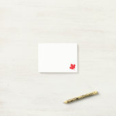 Red Mapleblättrige ı Post it Note Post-it Klebezettel (Auf Schreibtisch)