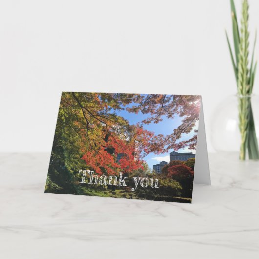 Red Maples im japanischen Garten Karte (Vorderseite)