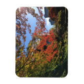 Red Maples im japanischen Garten Magnet (Vertikal)