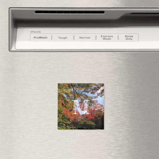 Red Maples im japanischen Garten Magnet (In Situ (Geschirrspüler))