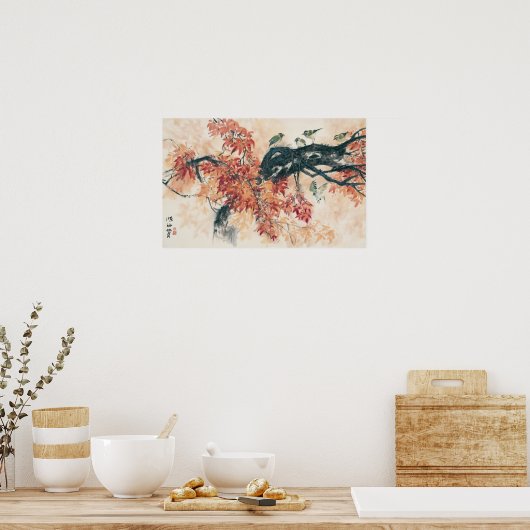 Red Maples Poster (Küche)