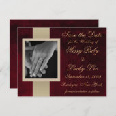 Red Marble Ankündigung Datum freihalten (Vorne/Hinten)