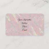 Red Marble Business Card Visitenkarte (Rückseite)