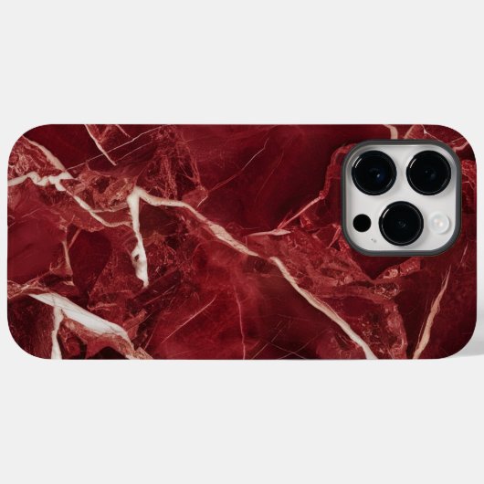 Red Marble Case-Mate iPhone Hülle (Rückseite (Horizontal))