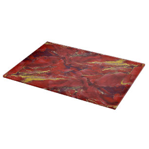 Red Marble Cutting Board Schneidebrett