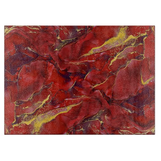 Red Marble Cutting Board Schneidebrett (Vorderseite)