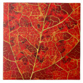 Red Marble Leaf Fliese (Vorderseite)