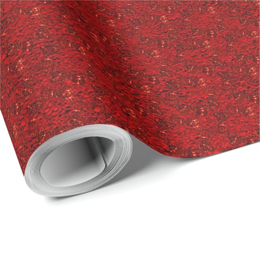 Red Marble Muster Geschenkpapier (Rolleneckpunkt)