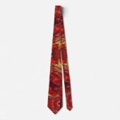 Red Marble Neck Tie Krawatte (Vorderseite)