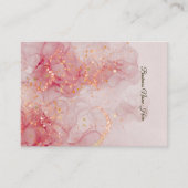 Red Marble Store Earring Display Card Visitenkarte (Vorderseite)