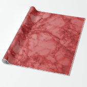 Red Marble Texture Look Geschenkpapier (Ungerollt)