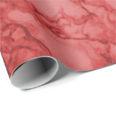 Red Marble Texture Look Geschenkpapier (Rolleneckpunkt)