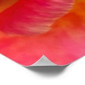 Red Mardi Gras Rose Impressionist Fotografie Poster (Ecke)