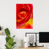 Red Mardi Gras Rose Impressionist Fotografie Poster (Heimbüro)
