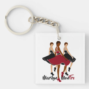 Red Marilyn MonFRO AFRoCA Afro Africa Black Woman Schlüsselanhänger