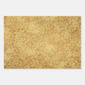 Red Maroon & Gold Wirbel Pattern Boho Weihnachten Geschenkpapier Set (Vorderseite 2)