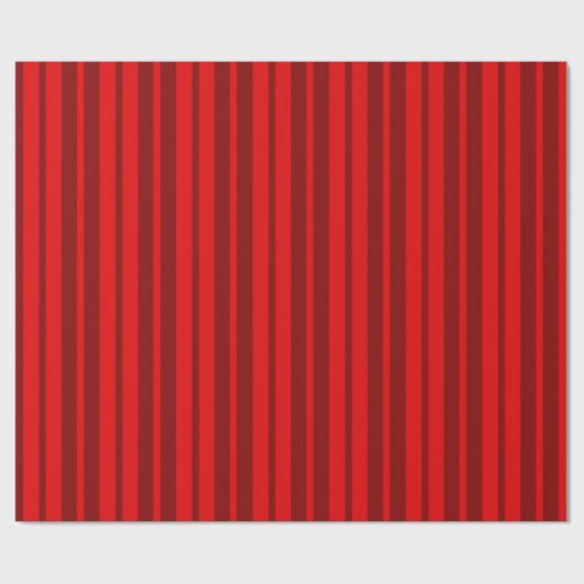 Red Maroon Stilvolle Streifenmuster Design Geschenkpapier (Flach)
