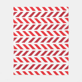Red Maroon Zigzag Stripe Muster Fleecedecke