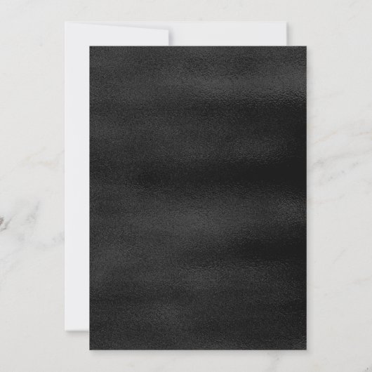 Red Marquee Sign auf Black Game Night Party Einladung (Rückseite)