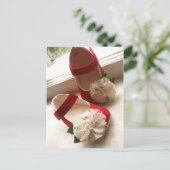 Red Mary Janes Postcard Postkarte (Stehend Vorderseite)