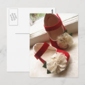 Red Mary Janes Postcard Postkarte (Vorne/Hinten)