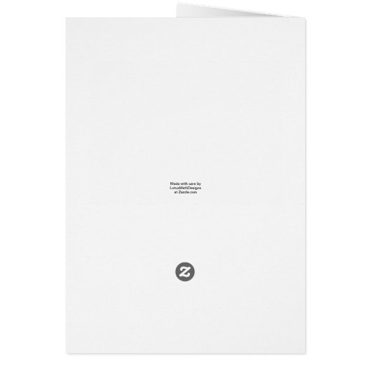 Red Math Rose Card (Hinten)