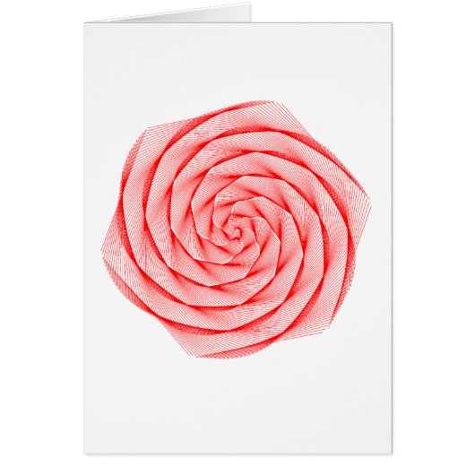 Red Math Rose Card (Vorne)