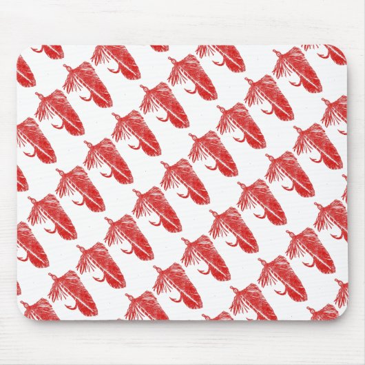 "Red Matuka - gekocht" Classic Trout Fly Mousepad (Vorne)