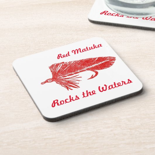 "Red Matuka" Streamer Fly Untersetzer (Linke Seite)