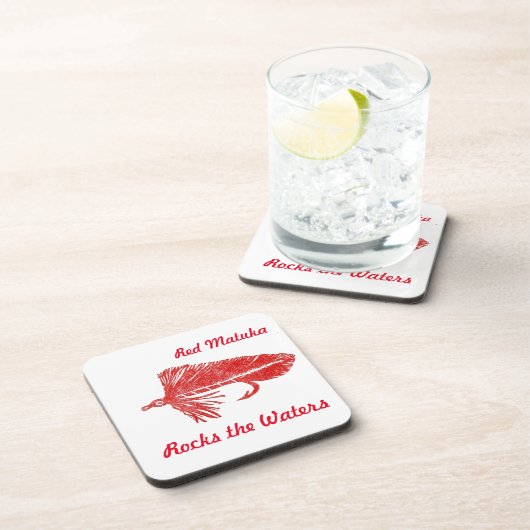 "Red Matuka" Streamer Fly Untersetzer (Rechte Seite)