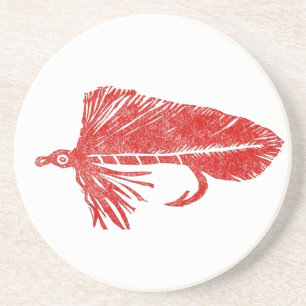 Red Matuka Streamer Foreut Fly Untersetzer