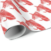 "Red Matuka Streamer" Foreut Fly Wrapping Paper Geschenkpapier (Rolleneckpunkt)