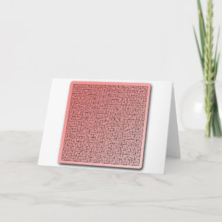 Red Maze Feiertagskarte