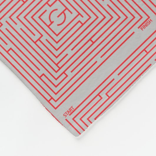 Red Maze Fleecedecke (Ecke)