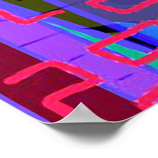 Red Maze Poster (Ecke)