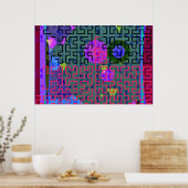 Red Maze Poster (Küche)
