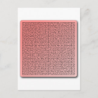 Red Maze Postkarte