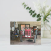 Red McGormick Tractor Postkarte (Stehend Vorderseite)