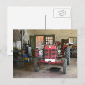 Red McGormick Tractor Postkarte (Vorne/Hinten)