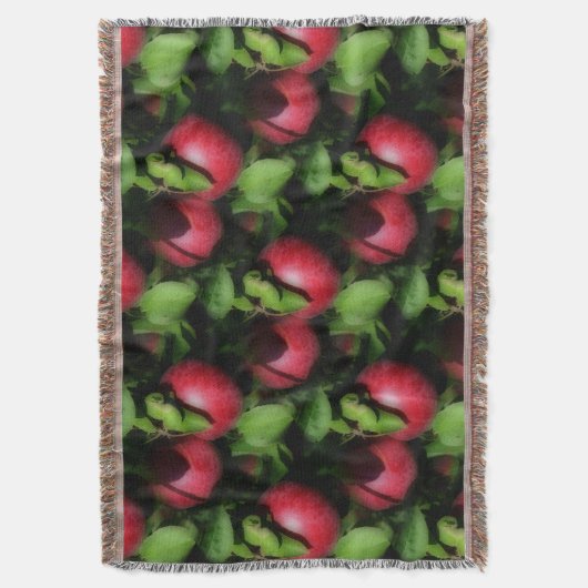 Red McIntosh Apples Nature Art Pattern Decke (Vorderseite Vertikal)