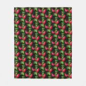 Red McIntosh Apples Nature Art Pattern Fleecedecke (Vorderseite)