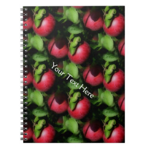 Red McIntosh Apples Nature Art Pattern Notizblock