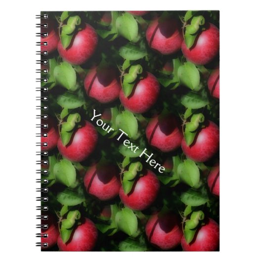 Red McIntosh Apples Nature Art Pattern Notizblock (Vorderseite)