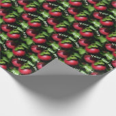 Red McIntosh Apples Nature Personalisiert Geschenkpapier (Ecke)