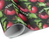 Red McIntosh Apples Nature Personalisiert Geschenkpapier (Rolleneckpunkt)