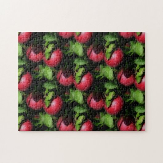 Red McIntosh Apples Nature Puzzle (Horizontal)